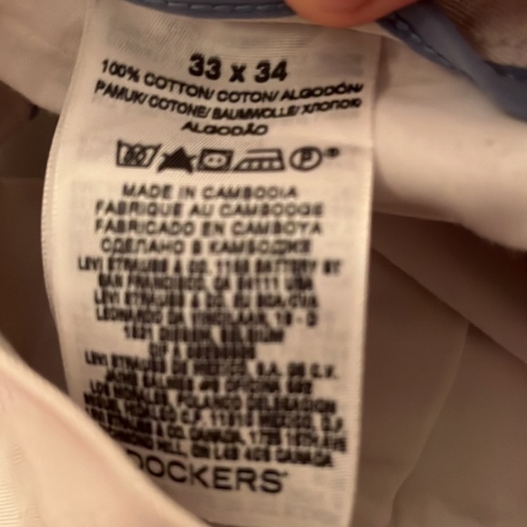 Dockers 33x34 white khaki pants - Picture 5 of 5